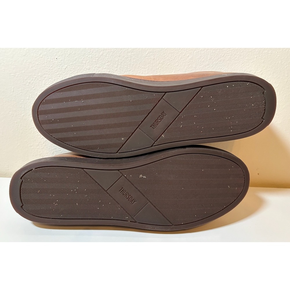 THURSDAY Leather Sneakers | Brown | Size 14 - Picture 2 of 9